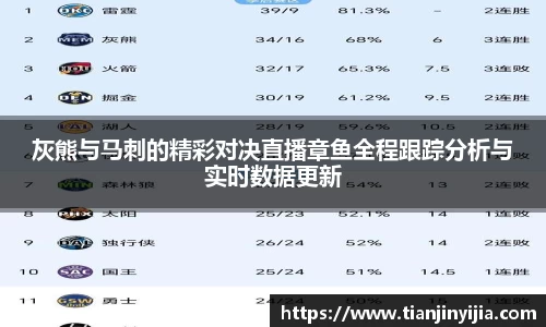 灰熊与马刺的精彩对决直播章鱼全程跟踪分析与实时数据更新
